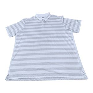 Adidas Golf Climacool Black and White Striped Casual Sport Polo Men’s Size 2XL